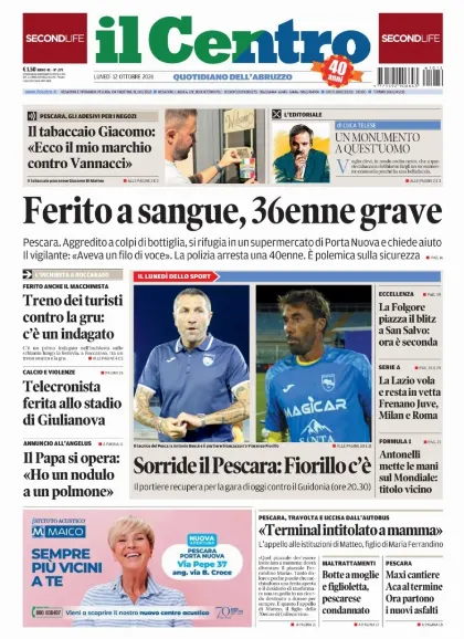 Prima pagina Il Centro | Pescara