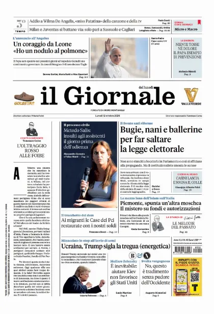 Prima pagina il Giornale