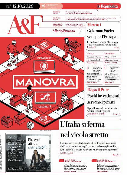 Prima pagina la Repubblica