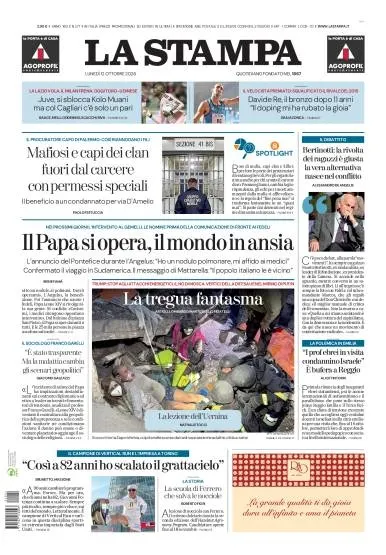 Prima pagina La Stampa