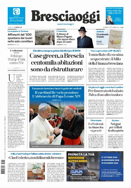 Prima pagina Bresciaoggi