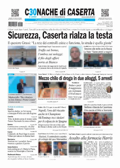 Prima pagina Cronache di Caserta