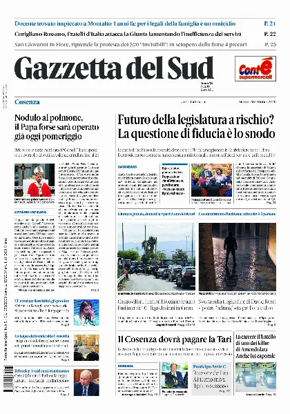 Prima pagina Gazzetta del Sud | Cosenza