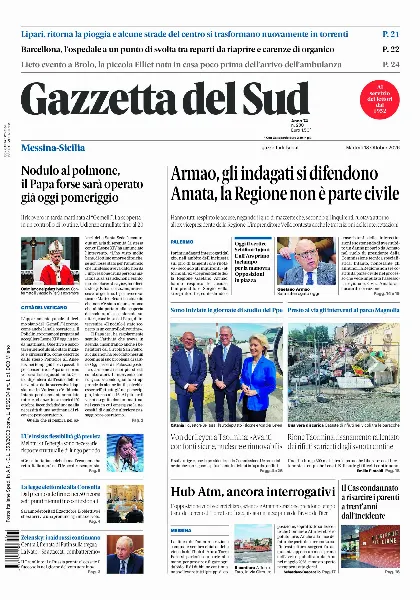 Prima pagina Gazzetta del Sud