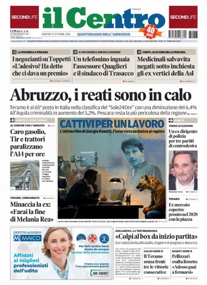 Prima pagina Il Centro | Teramo