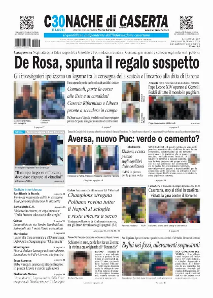 Prima pagina Cronache di Caserta