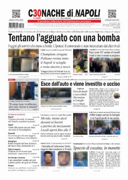 Prima pagina Cronache di Napoli