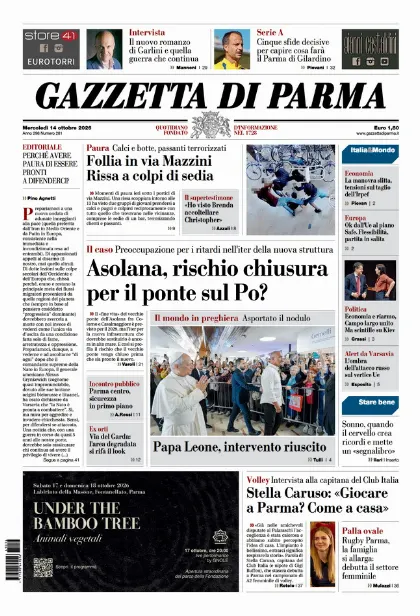 Prima pagina Gazzetta di Parma
