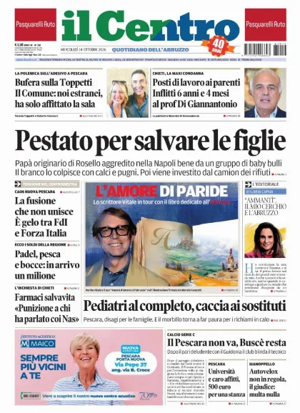 Prima pagina Il Centro | Pescara