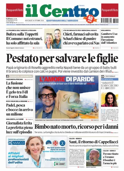 Prima pagina Il Centro | Teramo