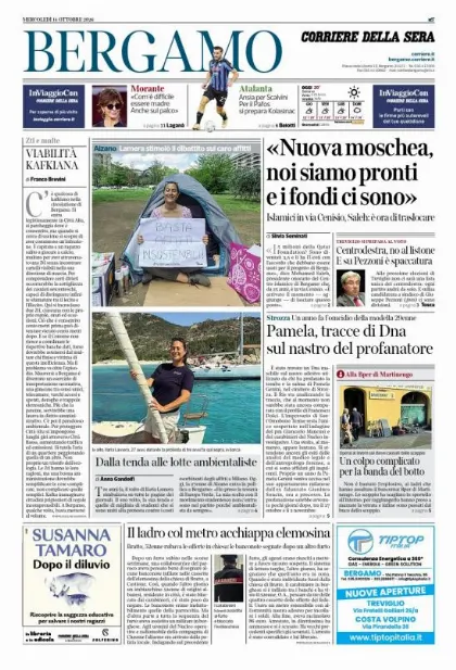 Prima pagina Corriere della Sera | Bergamo