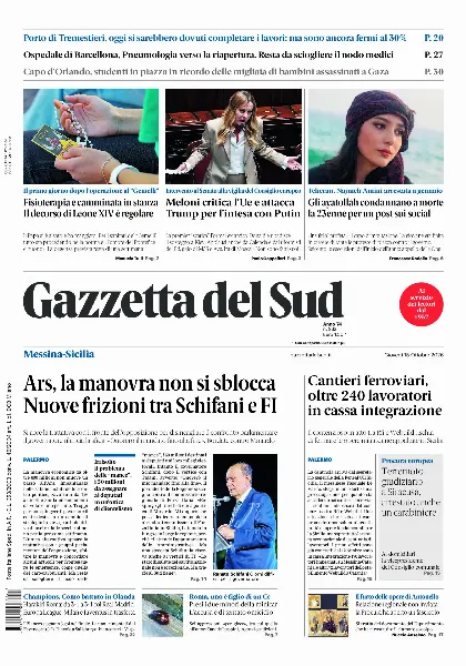 Prima pagina Gazzetta del Sud