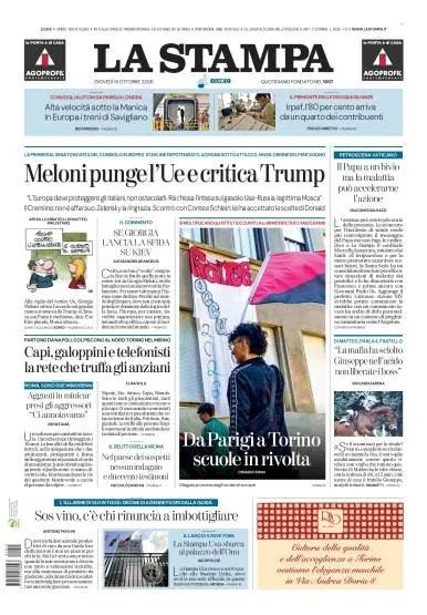 Prima pagina La Stampa | Cuneo