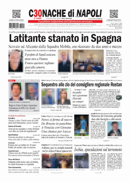 Prima pagina Cronache di Napoli