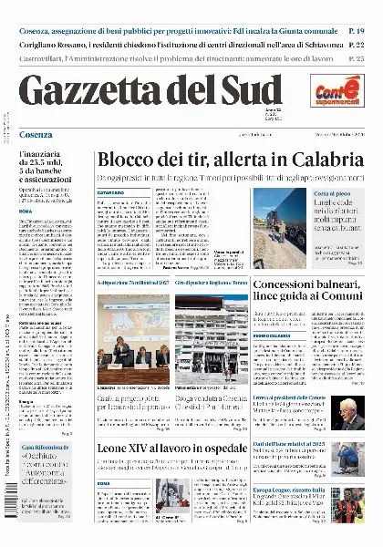 Prima pagina Gazzetta del Sud | Cosenza