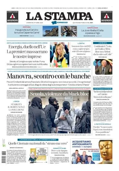 Prima pagina La Stampa | Aosta