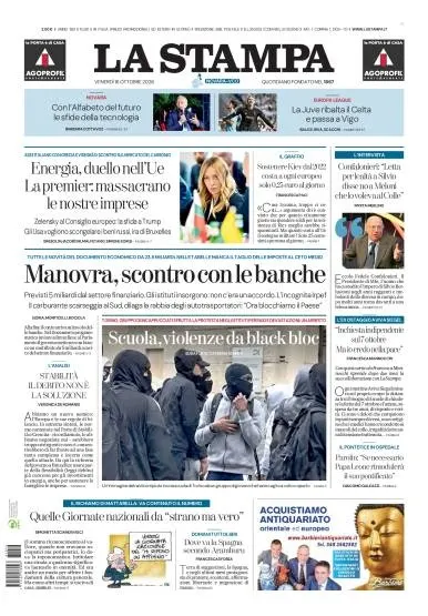 Prima pagina La Stampa | Novara
