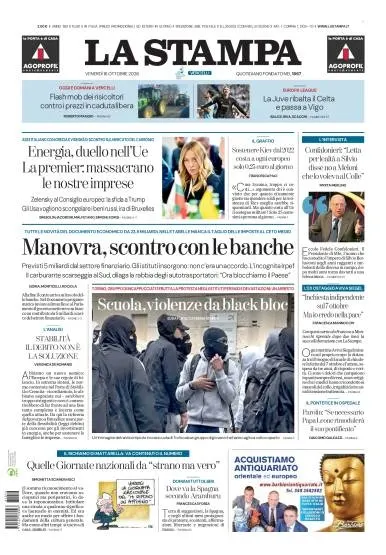 Prima pagina La Stampa | Vercelli
