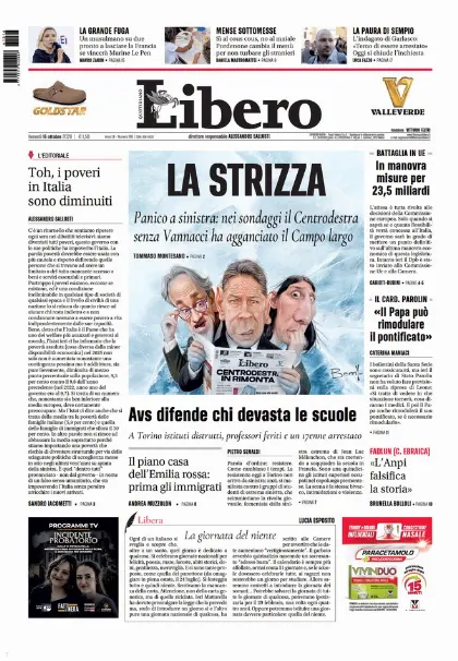 Prima pagina Libero