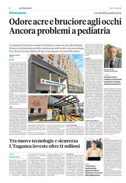 Prima pagina Il Mattino di Padova del 17 Ottobre 2026
