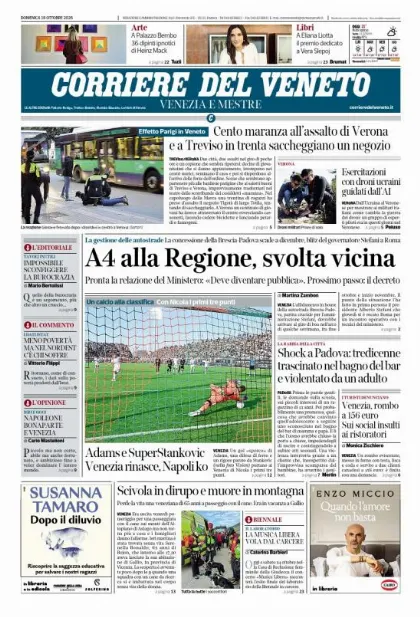 Prima pagina Corriere del Veneto | Venezia e Mestre