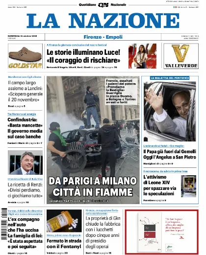 Prima pagina La Nazione