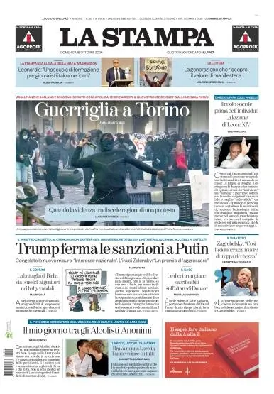 Prima pagina La Stampa