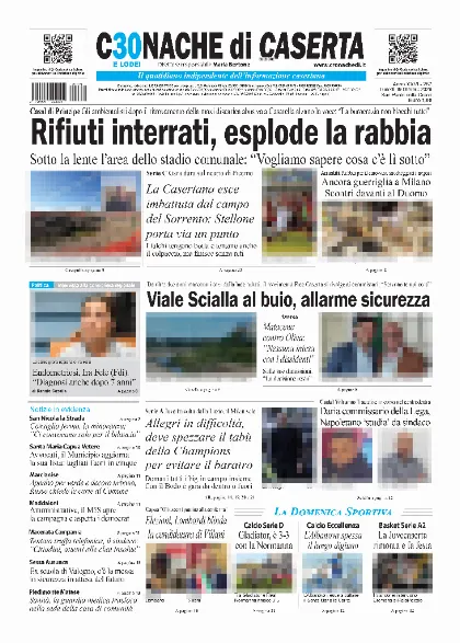 Prima pagina Cronache di Caserta