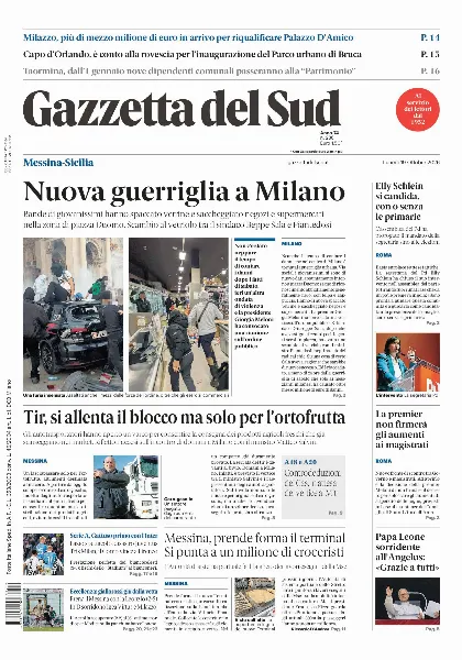 Prima pagina Gazzetta del Sud