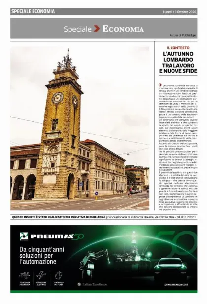 Prima pagina Corriere della Sera | Bergamo