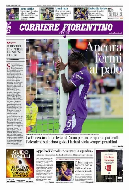 Prima pagina Corriere Fiorentino