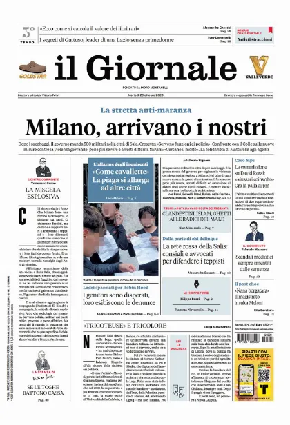 Prima pagina il Giornale