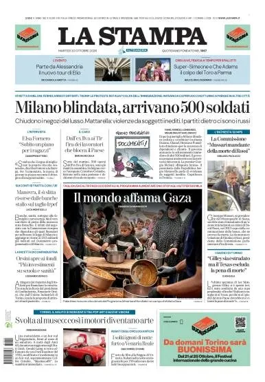 Prima pagina La Stampa | Alessandria