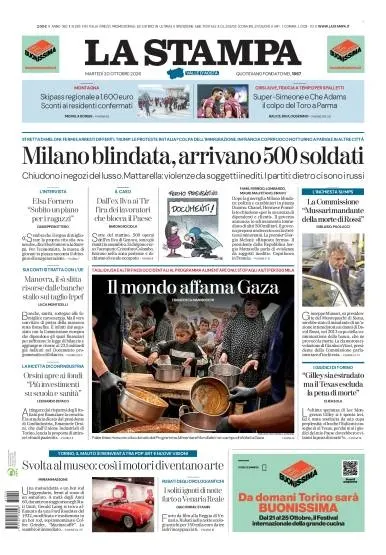 Prima pagina La Stampa | Aosta