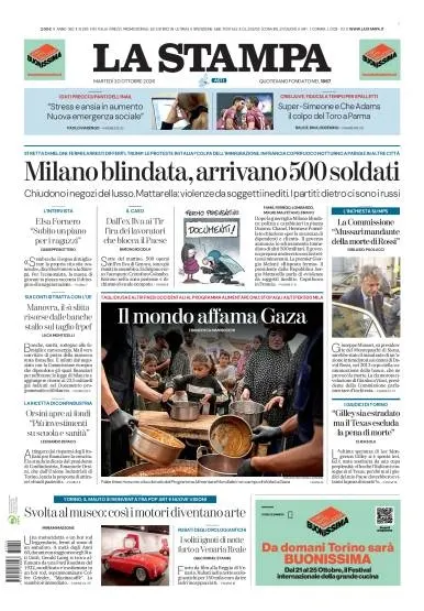 Prima pagina La Stampa | Asti