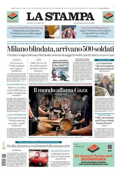 Prima pagina La Stampa | Milano