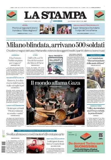 Prima pagina La Stampa | Novara
