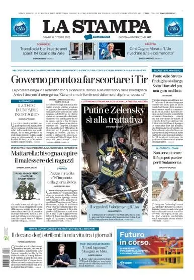 Prima pagina La Stampa | Aosta