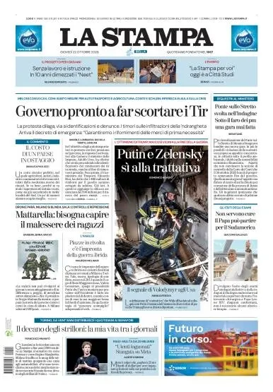 Prima pagina La Stampa | Biella