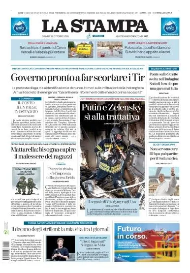 Prima pagina La Stampa | Vercelli