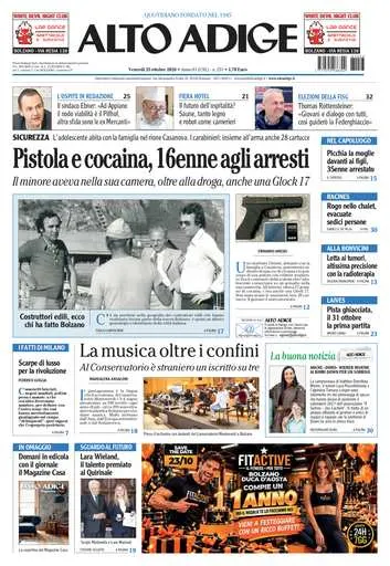 Prima pagina Alto Adige