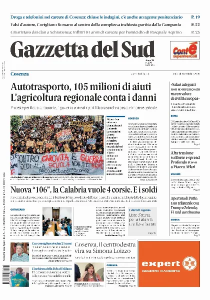 Prima pagina Gazzetta del Sud | Cosenza