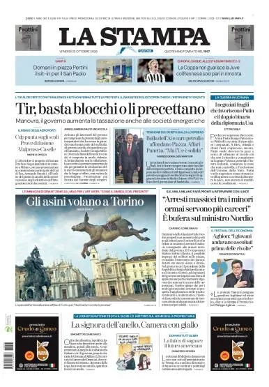 Prima pagina La Stampa | Savona