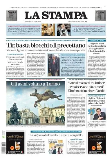 Prima pagina La Stampa