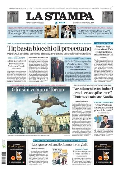 Prima pagina La Stampa | Torino