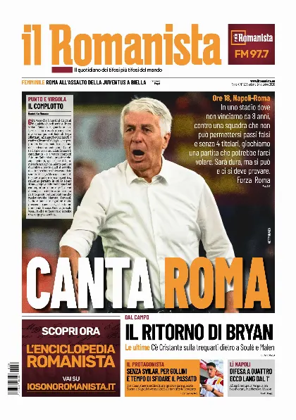 Prima pagina Il Romanista