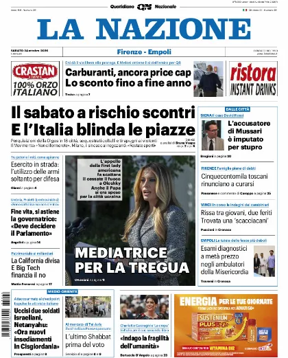 Prima pagina La Nazione