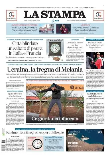 Prima pagina La Stampa | Asti