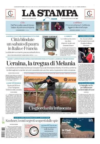 Prima pagina La Stampa | Imperia