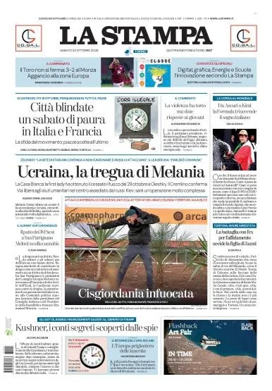 Prima pagina La Stampa | Torino